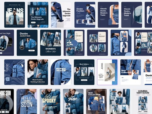 Instagram post template preview