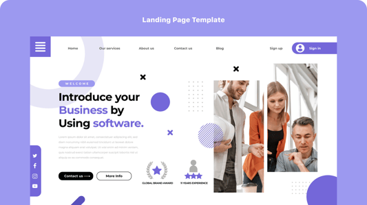 landing page