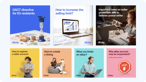 Online ad screenshots